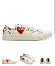 Load image into Gallery viewer, CDG Play Converse Chuck Taylor Low AND High Cut