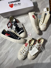 Load image into Gallery viewer, CDG Play Converse Chuck Taylor Low AND High Cut