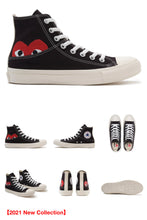Load image into Gallery viewer, CDG Play Converse Chuck Taylor Low AND High Cut