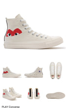 Load image into Gallery viewer, CDG Play Converse Chuck Taylor Low AND High Cut