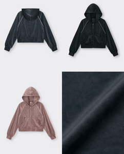 GU Velour Full Zip Parka