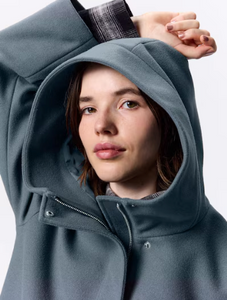 GU Cozy Melton Short Hoodie Coat