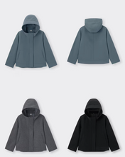 Load image into Gallery viewer, GU Cozy Melton Short Hoodie Coat
