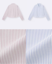 Load image into Gallery viewer, GU Oxford Striped Short Shirt
