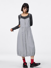 Load image into Gallery viewer, GU Front Zip Bubble Hem Dress (Pre-order)
