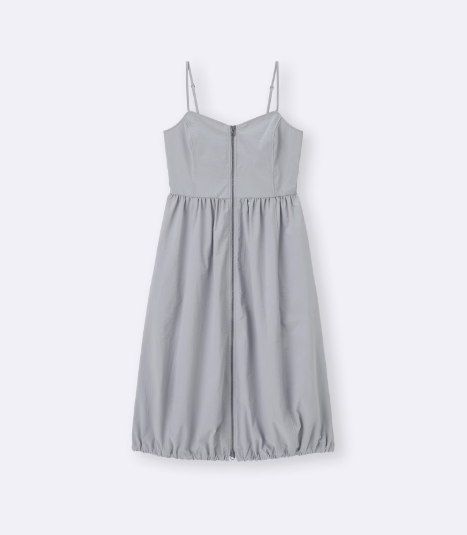 GU Front Zip Bubble Hem Dress (Pre-order)