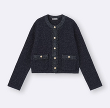 Load image into Gallery viewer, GU Fringe double pocket knit jacket Z
