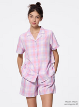 Load image into Gallery viewer, GU Checkered Pajamas (short sleeves &amp; shorts) + E (Pre-Order)
