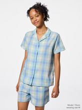 Load image into Gallery viewer, GU Checkered Pajamas (short sleeves &amp; shorts) + E (Pre-Order)
