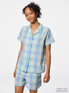 GU Checkered Pajamas (short sleeves & shorts) + E (Pre-Order)