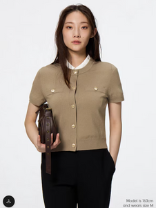 GU Metal Button Cardigan (short sleeve) Q (PRE-ORDER)