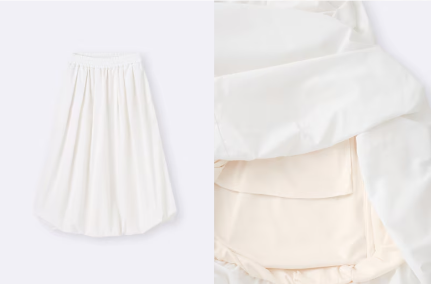 GU Bubble Hem Midi Skirt (Pre-Order)