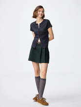 Load image into Gallery viewer, GU Side Pleated Check Skirt (Pre-order)
