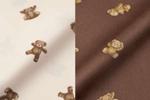 GU Satin pajamas (long sleeves & long pants) (bear) (Pre-order)