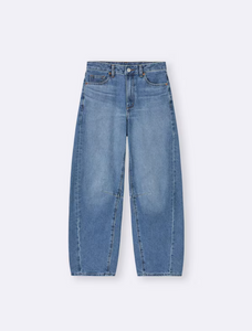 GU Barrel Leg Jeans (Standard Length: 71.0-75.0cm) (Pre-order)