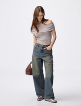 Load image into Gallery viewer, GU Barrel Leg Jeans (Standard Length: 71.0-75.0cm) (Pre-order)
