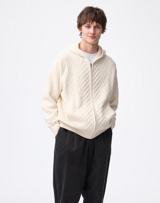 GU Cable Full Zip Parka NT+E