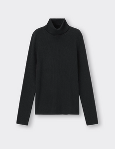 GU Ribbed Turtleneck Sweater (Long Sleeves)