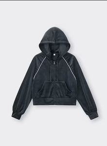 GU Velour Full Zip Parka