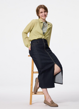 Load image into Gallery viewer, GU Denim Zip Narrow Skirt (Pre-order)
