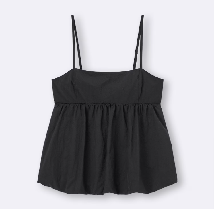 Eaphi BALLON HEM CAMISOLE（Balloon Hem Sleeveless Poplin Top）