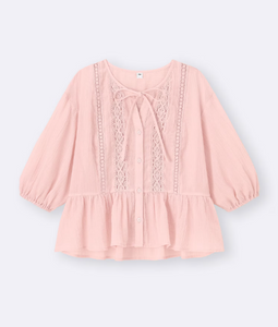 GU Lace Peplum Blouse (half sleeve) Pre-order