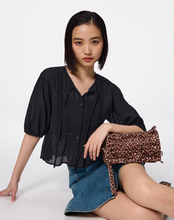 Load image into Gallery viewer, GU Lace Peplum Blouse (half sleeve) Pre-order
