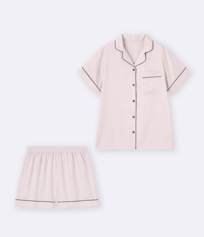 Gu Pyjamas GU Satin Pajamas (short sleeves & shorts) Pre-Order – hellojapanph