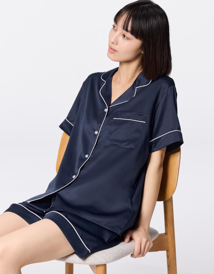 Gu Pyjamas GU Satin Pajamas (short sleeves & shorts) Pre-Order – hellojapanph
