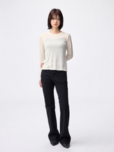 Load image into Gallery viewer, GU Soft Sheer rew neck T-shirt (long sleeve)(Pre-Order)
