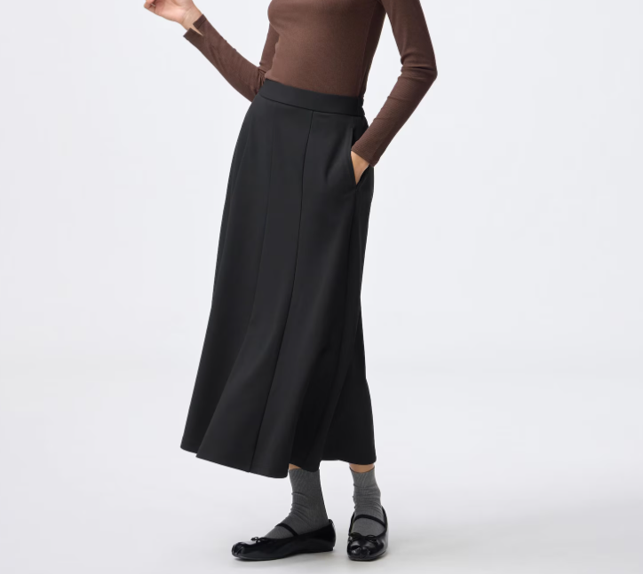 GU Cut and Sewn Flared Skirt Q(Pre-order)
