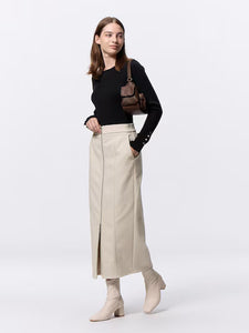 GU Fleece-lined Front Zip Skirt Q