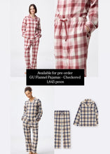 Load image into Gallery viewer, GU Flannel Pajamas - Checkered  (long sleeves &amp; long pants)
