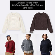 Load image into Gallery viewer, GU Cable Crew Neck Knit Pullover (Pre-order)
