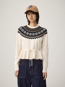 GU Peplum Knit Pullover by rokh