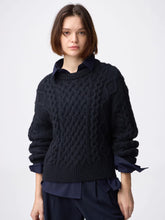 Load image into Gallery viewer, GU Cable Crew Neck Knit Pullover (Pre-order)
