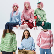 Load image into Gallery viewer, GU THE POWERPUFF GIRLS Light Sweat Striped T-Shirt (Long Sleeve) (Pre-order)
