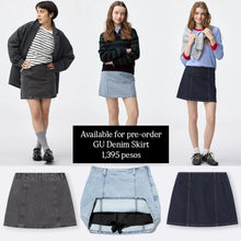Load image into Gallery viewer, GU Denim skirt OS+EC
