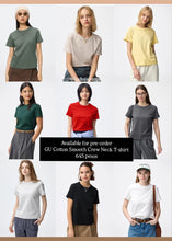 Load image into Gallery viewer, GU Cotton Smooth Crew Neck T-shirt
