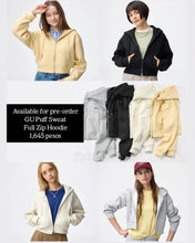 Load image into Gallery viewer, GU Puff Sweat Full Zip Hoodie (Pre-Order)
