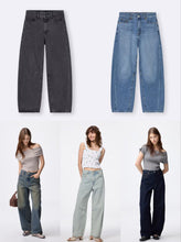 Load image into Gallery viewer, GU Barrel Leg Jeans (Standard Length: 71.0-75.0cm) (Pre-order)
