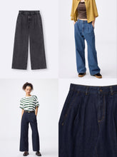 Load image into Gallery viewer, GU Denim tuck trousers (standard length 70.0-74.0cm) (Pre-order)
