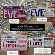 Load image into Gallery viewer, EVE A / Bufferin Luna Pain Reliever (For Menstrual Cramps)
