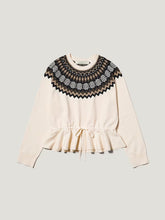 Load image into Gallery viewer, GU Peplum Knit Pullover by rokh
