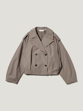 Load image into Gallery viewer, Short Trench Check Coat by rokh

