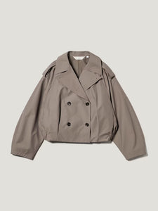 Short Trench Check Coat by rokh