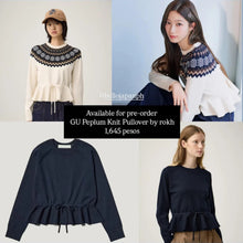 Load image into Gallery viewer, GU Peplum Knit Pullover by rokh
