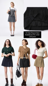 GU Side Pleated Skirt (Pre-order)