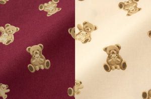 GU Flannel pajamas - Bear (long sleeves & long pants)