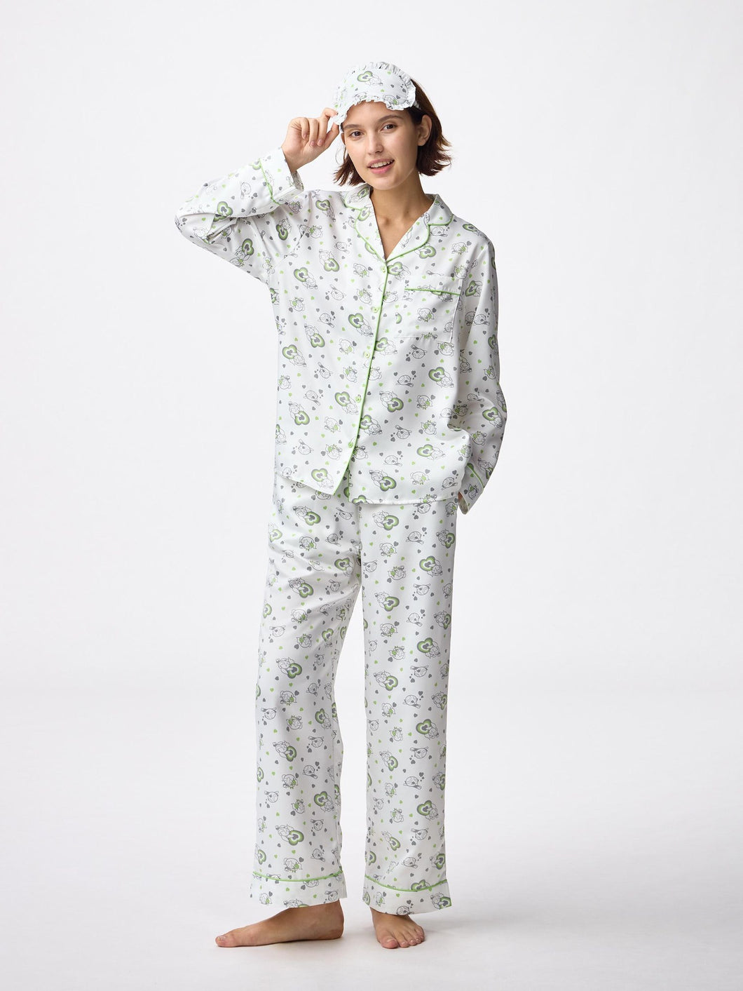 GU Satin Pajamas (Long Sleeves & Pants) THE POWERPUFF GIRLS (Pre-order)